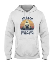 JESUS IS MY STRENGTH Hooded Sweatshirt tile
