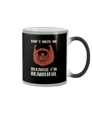 Don't Hate Me Because I'm Beardiful Color Changing Mug tile