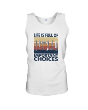 IMPORTANT CHOICES FISHING vt Unisex Tank tile