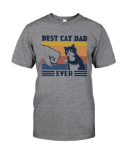 BEST CAT DAD EVER VINTAGE Classic T-Shirt front