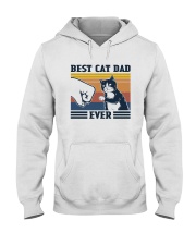 BEST CAT DAD EVER VINTAGE Hooded Sweatshirt tile