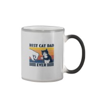 BEST CAT DAD EVER VINTAGE Color Changing Mug tile