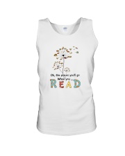 THE PLACES YOU'LL GO WHEN YOU READ Unisex Tank tile