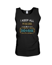 I KEEP ALL MY DAD JOKES Unisex Tank tile