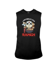 I JUST REALLY LOVE RAMEN PANDA Sleeveless Tee tile
