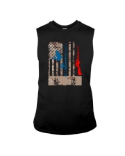 FISHING AND DEER HUNTING AMERICA FLAG Sleeveless Tee tile
