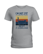 I'M NOT FAT CAT VINTAGE Ladies T-Shirt tile