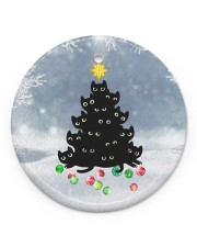 CUTE CAT TREE CHRISTMAS Circle ornament - single (porcelain) front