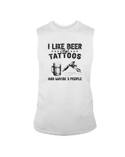 I LIKE BEER AND TATTOOS Sleeveless Tee tile