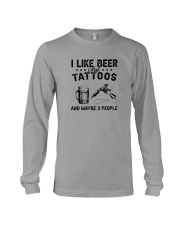I LIKE BEER AND TATTOOS Long Sleeve Tee tile