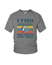 I FISH SO I DON'T CHOKE PEOPLE Youth T-Shirt tile