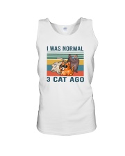I WAS NORMAL 3 CATS AGO Unisex Tank tile