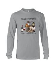 SOME GIRLS PET CATS AND DRINK TOO MUCH Long Sleeve Tee tile