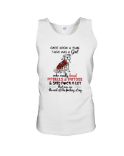 A GIRL LOVED PITBULLS AND TATTOOS Unisex Tank tile
