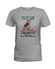 A GIRL LOVED PITBULLS AND TATTOOS Ladies T-Shirt tile