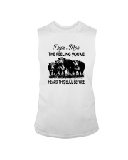 DEJA MOO HEARD THIS BULL BEFORE Sleeveless Tee tile