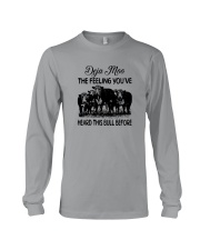 DEJA MOO HEARD THIS BULL BEFORE Long Sleeve Tee tile