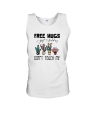 CACTUS HUGS DON'T TOUCH ME Unisex Tank tile