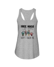 CACTUS HUGS DON'T TOUCH ME Ladies Flowy Tank tile