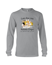 CATS ARE LIKE POTATO CHIPS Long Sleeve Tee tile