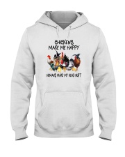 CHICKENS MAKE ME HAPPY HUMANS MAKE MY HEAD HURT Hooded Sweatshirt tile