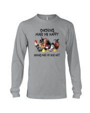 CHICKENS MAKE ME HAPPY HUMANS MAKE MY HEAD HURT Long Sleeve Tee tile