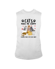 CATS MAKE ME HAPPY Sleeveless Tee tile