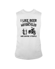 I LIKE BEER AND MOTORCYCLES Sleeveless Tee tile