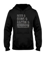 BEER GUNS BACON FREEDOM Hooded Sweatshirt tile