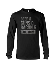 BEER GUNS BACON FREEDOM Long Sleeve Tee tile