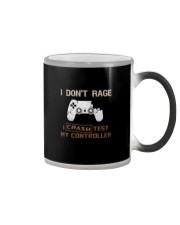 I DON'T RAGE I CRASH TEST MY CONTROLLER Color Changing Mug tile