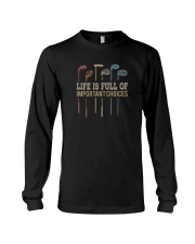 Life Is Full Of Important Choices Golf Vintage Long Sleeve Tee tile