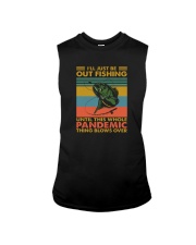I'LL JUST BE OUT FISHING Sleeveless Tee tile