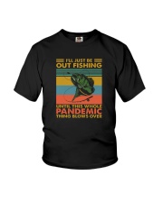 I'LL JUST BE OUT FISHING Youth T-Shirt tile