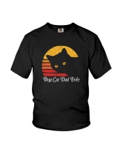 BEST CAT DAD EVER VINTAGE Youth T-Shirt tile