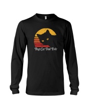 BEST CAT DAD EVER VINTAGE Long Sleeve Tee tile