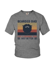 BEARDED DAD LIKE A NORMAL DAD JUST BETTER Youth T-Shirt tile
