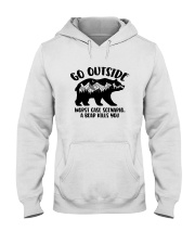 GO OUTSIDE WORST CASE SCENARIO A BEAR KILLS YOU Hooded Sweatshirt tile