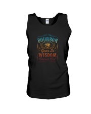 Bourbon Goes In Wisdom Comes Out Unisex Tank tile