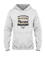 YES HE'S HUNTING NO I DON'T KNOW Hooded Sweatshirt tile