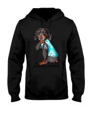 Dachshund I Love Mom Funny Hooded Sweatshirt thumbnail