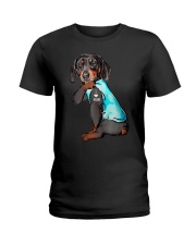 Dachshund I Love Mom Funny Ladies T-Shirt thumbnail