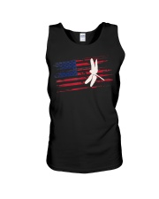 Dragonfly US American Flag Swar Unisex Tank thumbnail