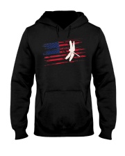 Dragonfly US American Flag Swar Hooded Sweatshirt thumbnail