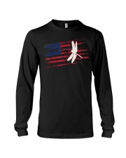 Dragonfly US American Flag Swar Long Sleeve Tee thumbnail