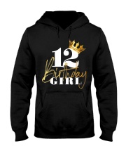 12th Birthday Girl Princess - 12 Hooded Sweatshirt thumbnail