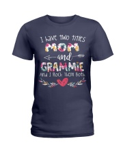 I have two titles mom and grammie and i rock them Ladies T-Shirt thumbnail