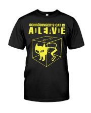 cat are alive or dead Classic T-Shirt tile