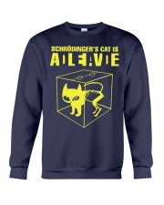 cat are alive or dead Crewneck Sweatshirt tile