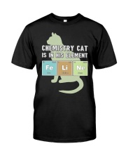 Chemistry cat is in his element Classic T-Shirt tile